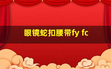 眼镜蛇扣腰带fy fc